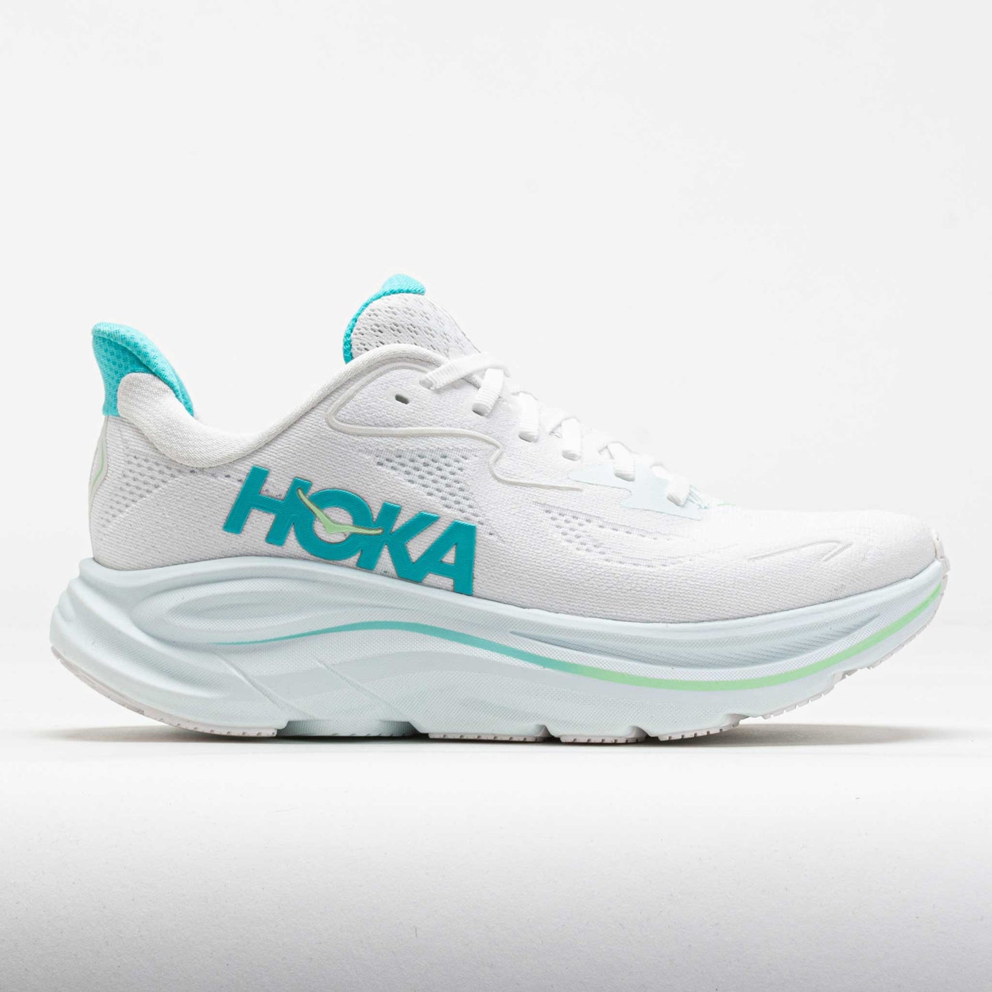 Clifton 10 Women's White/Cielo Blue