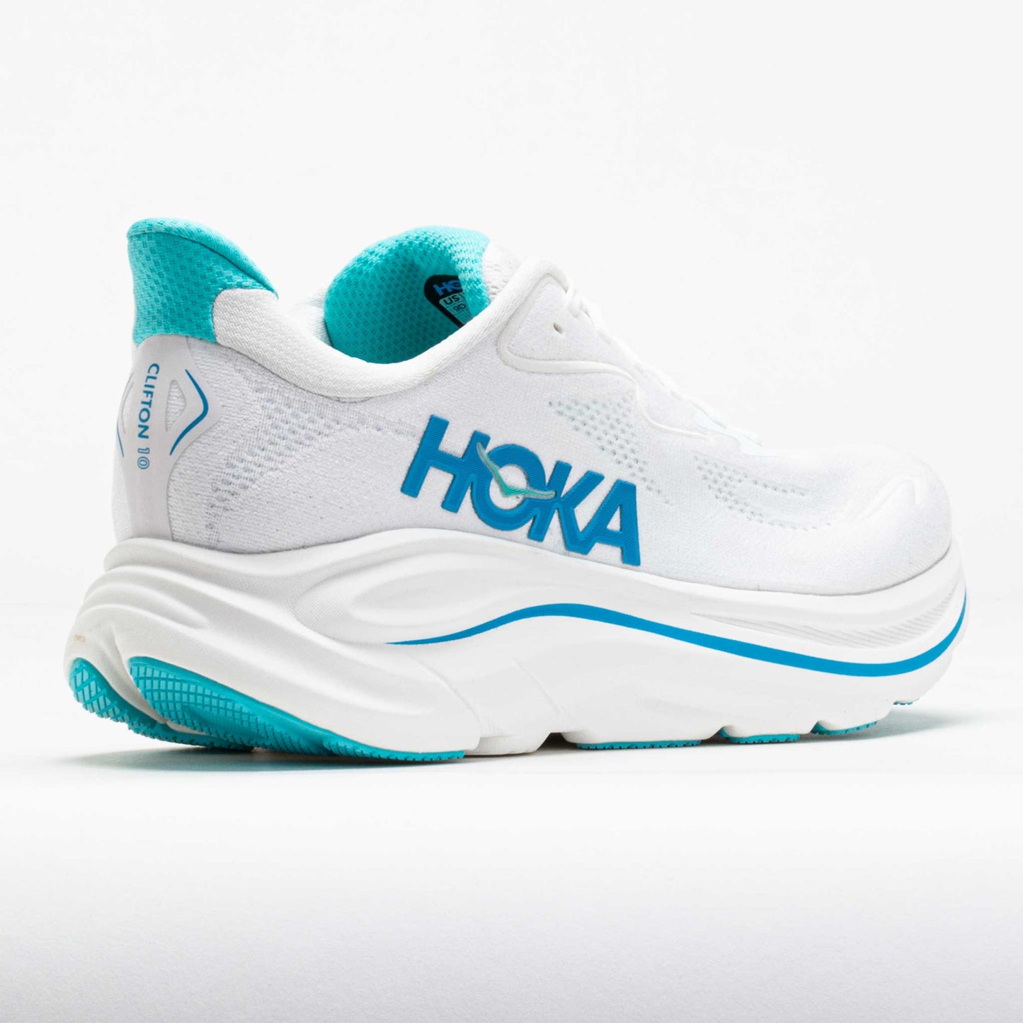 Clifton 10 Men's White/Skyward Blue