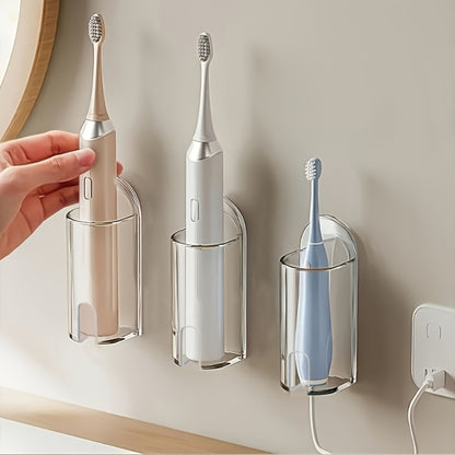 Set of 2 Self-Sticking Toothbrush Holders | No Tools Required for Wall Installation & Space-Saving Design - Ideal for Bathroom\u002FShower Storage (White), Great for Holiday Gift Wrapping, Storage, Gift Presentation, Suitable for All Seasons