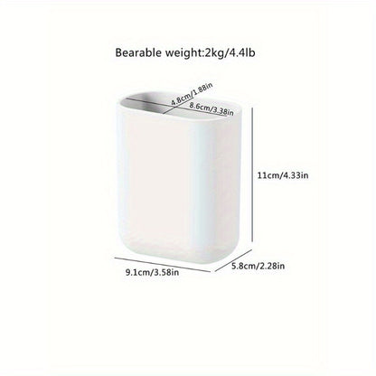 3pcs bathroom toothbrush holder, wall-mounted toothbrush storage rack, bathroom storage rack, bathroom multi-functional storage box, bathroom supplies