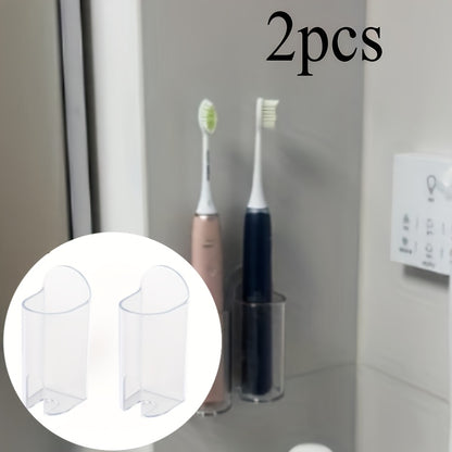 Set of 2 Self-Sticking Toothbrush Holders | No Tools Required for Wall Installation & Space-Saving Design - Ideal for Bathroom\u002FShower Storage (White), Great for Holiday Gift Wrapping, Storage, Gift Presentation, Suitable for All Seasons