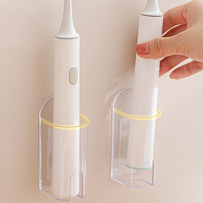 Set of 2 Self-Sticking Toothbrush Holders | No Tools Required for Wall Installation & Space-Saving Design - Ideal for Bathroom\u002FShower Storage (White), Great for Holiday Gift Wrapping, Storage, Gift Presentation, Suitable for All Seasons
