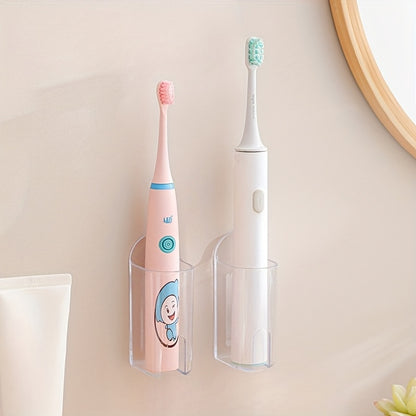 Set of 2 Self-Sticking Toothbrush Holders | No Tools Required for Wall Installation & Space-Saving Design - Ideal for Bathroom\u002FShower Storage (White), Great for Holiday Gift Wrapping, Storage, Gift Presentation, Suitable for All Seasons
