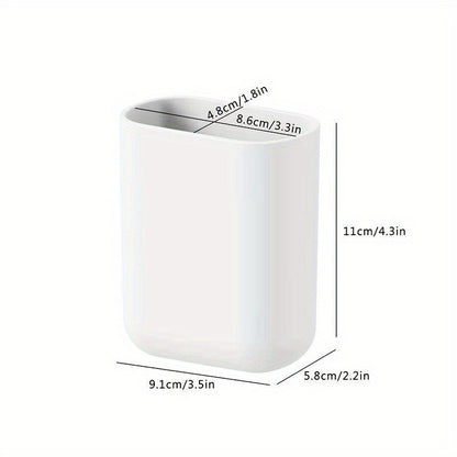 3pcs bathroom toothbrush holder, wall-mounted toothbrush storage rack, bathroom storage rack, bathroom multi-functional storage box, bathroom supplies